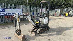 2018 bobcat E10 micro c/w 2 buckets