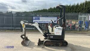 2018 bobcat E10 micro c/w 2 buckets - 2