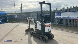 2018 bobcat E10 micro c/w 2 buckets - 4