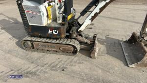 2018 bobcat E10 micro c/w 2 buckets - 9