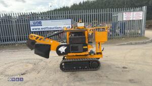 2019 PREDATOR 38X twin cylinder petrol stump grinder c/w expanding tracks s/n382 - 2