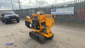 2019 PREDATOR 38X twin cylinder petrol stump grinder c/w expanding tracks s/n382 - 3