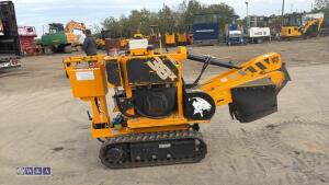 2019 PREDATOR 38X twin cylinder petrol stump grinder c/w expanding tracks s/n382 - 6
