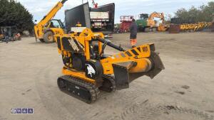 2019 PREDATOR 38X twin cylinder petrol stump grinder c/w expanding tracks s/n382 - 7