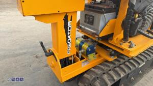 2019 PREDATOR 38X twin cylinder petrol stump grinder c/w expanding tracks s/n382 - 14