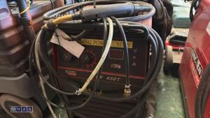 LINCOLN CV450T electric mig welder c/w leads - 2