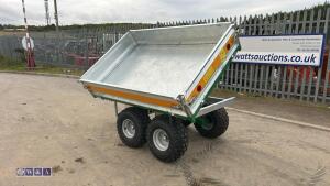 3 way galvanised tipping trailer - 4