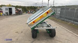 3 way galvanised tipping trailer - 5