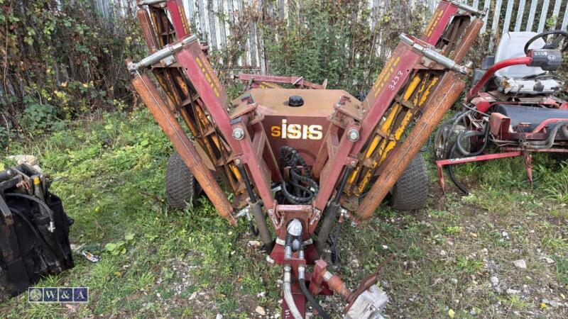 SISIS 5 gang trailed cylinder mower c/w pto hydraulic pump