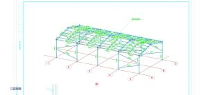 80ft x 40ft x 16ft Galvanised portal frame building with purlins,10 stanchions, 10 x rafters, 16 x wind braces, 48 C section purlins, - 2