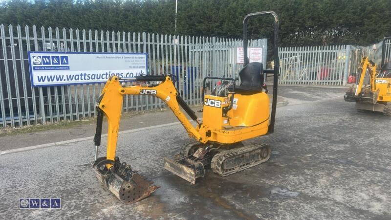 2021 JCB 8008 rubber tracked micro excavator S/n: 3041742) with 3 buckets, blade, piped & ROP's