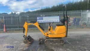 2021 JCB 8008 rubber tracked micro excavator S/n: 3041742) with 3 buckets, blade, piped & ROP's - 2