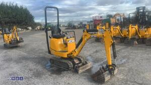 2021 JCB 8008 rubber tracked micro excavator S/n: 3041742) with 3 buckets, blade, piped & ROP's - 6