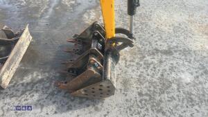 2021 JCB 8008 rubber tracked micro excavator S/n: 3041742) with 3 buckets, blade, piped & ROP's - 8