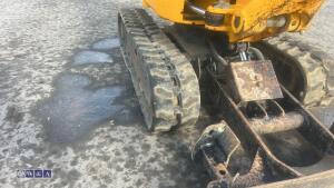 2021 JCB 8008 rubber tracked micro excavator S/n: 3041742) with 3 buckets, blade, piped & ROP's - 13