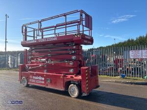 2014 PB S195-12ES battery scissor lift c/w stabilisers (9132) - 3