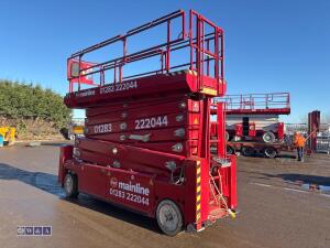 2014 PB S195-12ES battery scissor lift c/w stabilisers (9132) - 7