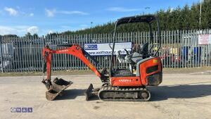 2014 KUBOTA KX15-4 excavator c/w 2 x buckets - 2