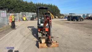 2014 KUBOTA KX15-4 excavator c/w 2 x buckets - 8
