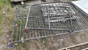 2 x steel driveway gates to suit approximately 11ft 6'' opening