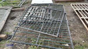 2 x steel driveway gates to suit approximately 11ft 6'' opening - 3