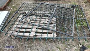 2 x steel driveway gates to suit approximately 11ft 6'' opening - 4