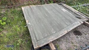 2 x wooden driveway gates to suit approximately 11ft 8'' opening