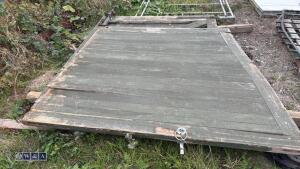 2 x wooden driveway gates to suit approximately 11ft 8'' opening - 2