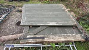 2 x wooden driveway gates to suit approximately 11ft 8'' opening - 3