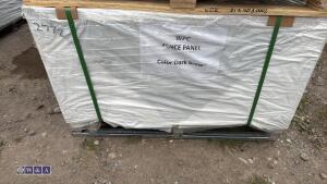 JDL WPC fencing kit (dark brown) (approx 6ft x 72ft) c/w posts, caps, trims, fixtures, fittings