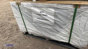 JDL WPC fencing kit (dark grey) (approx 6ft x 72ft) c/w posts, caps, trims, fixtures, fittings