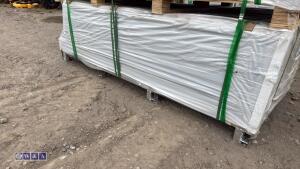 JDL WPC fencing kit (dark grey) (approx 6ft x 72ft) c/w posts, caps, trims, fixtures, fittings - 2