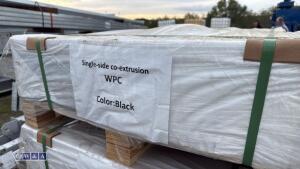 JDL WPC decking kit (approx 22.5m2) c/w edging trims & fixings (black) (approx 50 boards)