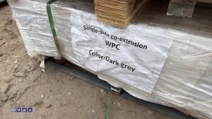 JDL WPC decking kit (approx 22.5m2) c/w edging trims & fixings (dark grey) (approx 50 boards)