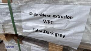 JDL WPC decking kit (approx 22.5m2) c/w edging trims & fixings (dark grey) (approx 50 boards)