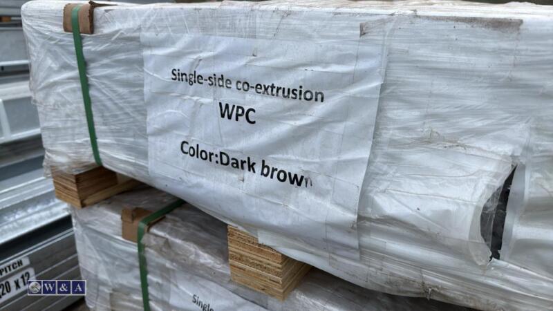 JDL WPC decking kit (approx 22.5m2) c/w edging trims & fixings (dark brown) (approx 50 boards)