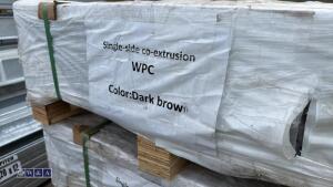 JDL WPC decking kit (approx 22.5m2) c/w edging trims & fixings (dark brown) (approx 50 boards)