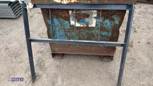 Forklift load backrest guard
