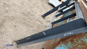Forklift load backrest guard - 2