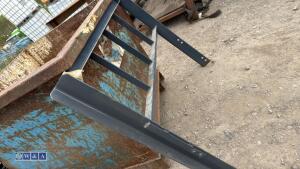 Forklift load backrest guard - 3