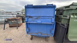 3 x industrial plastic wheelie bins