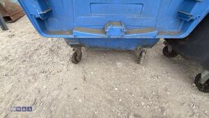 3 x industrial plastic wheelie bins - 2