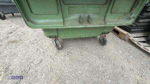 3 x industrial plastic wheelie bins - 2