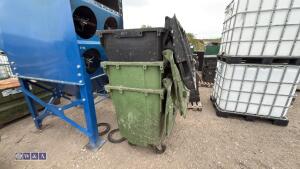 3 x industrial plastic wheelie bins - 3