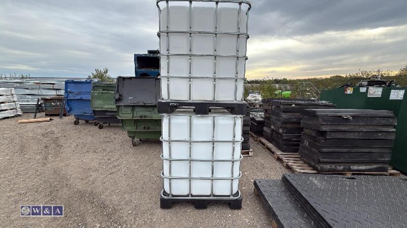 2 x 1000ltr IBCs