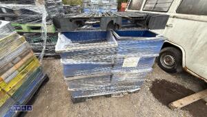 Pallet of plastic trays