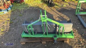 4ft Manual tip tractor mounted earth scoop / grader (unused) - 4