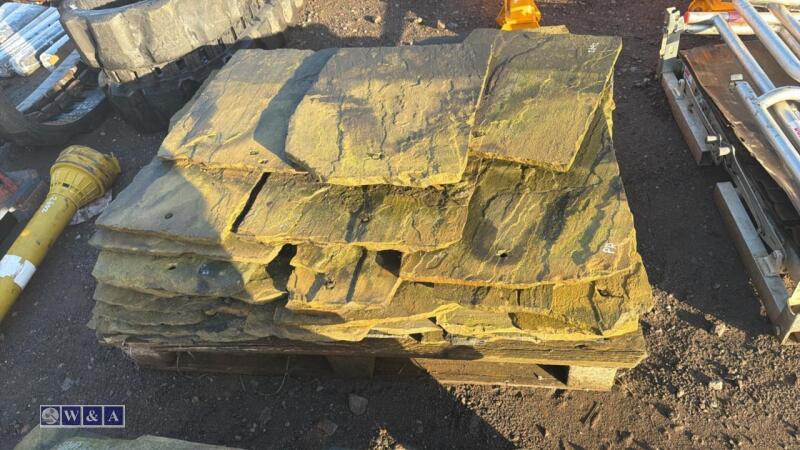 Pallet of Yorkshire stone roof slates