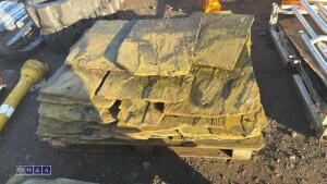 Pallet of Yorkshire stone roof slates