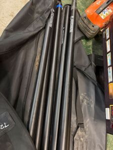 Carbon fibre tubes c/w carry case